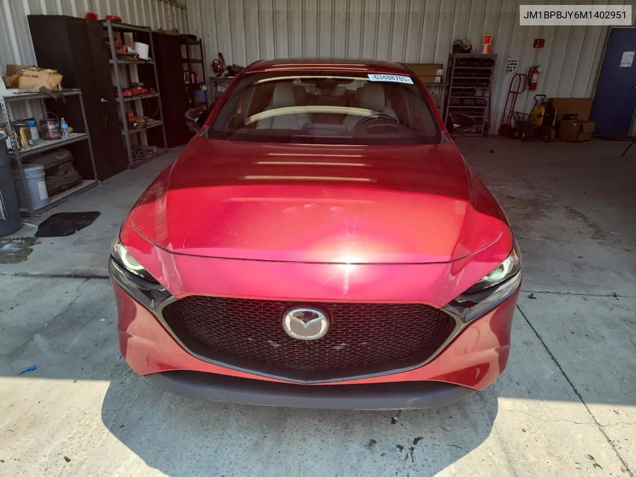 2021 Mazda 3 VIN: JM1BPBJY6M1402951 Lot: 63488765