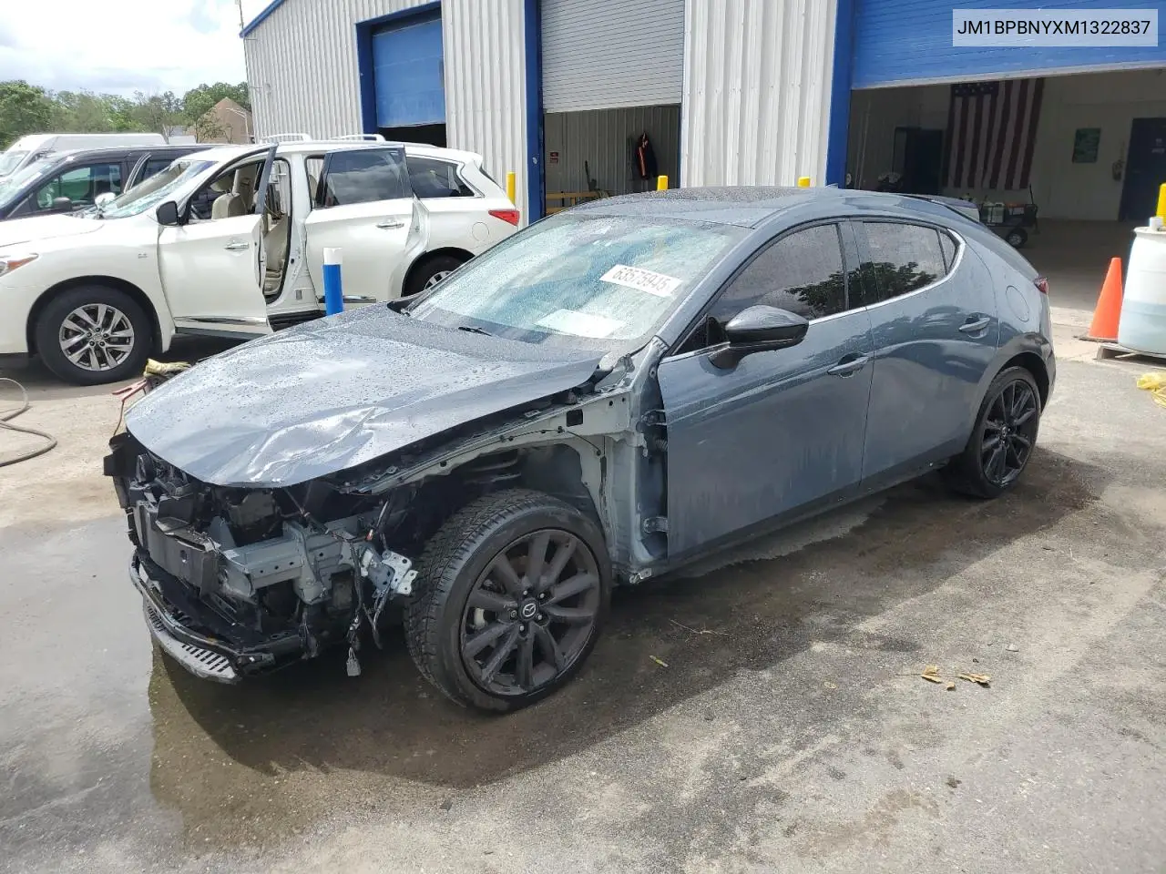 2021 Mazda 3 Premium Plus VIN: JM1BPBNYXM1322837 Lot: 63575945