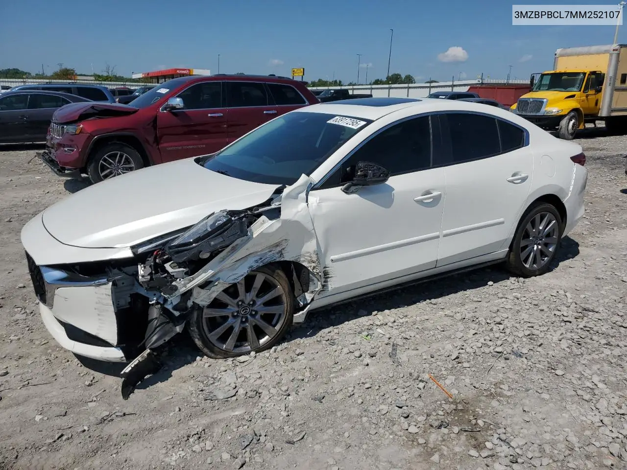 2021 Mazda 3 Preferred VIN: 3MZBPBCL7MM252107 Lot: 63917295