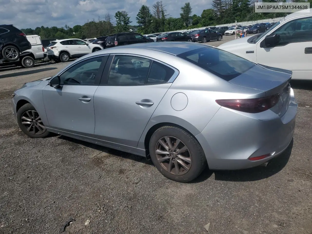2021 Mazda 3 VIN: JM1BPAA75M1344638 Lot: 64180245