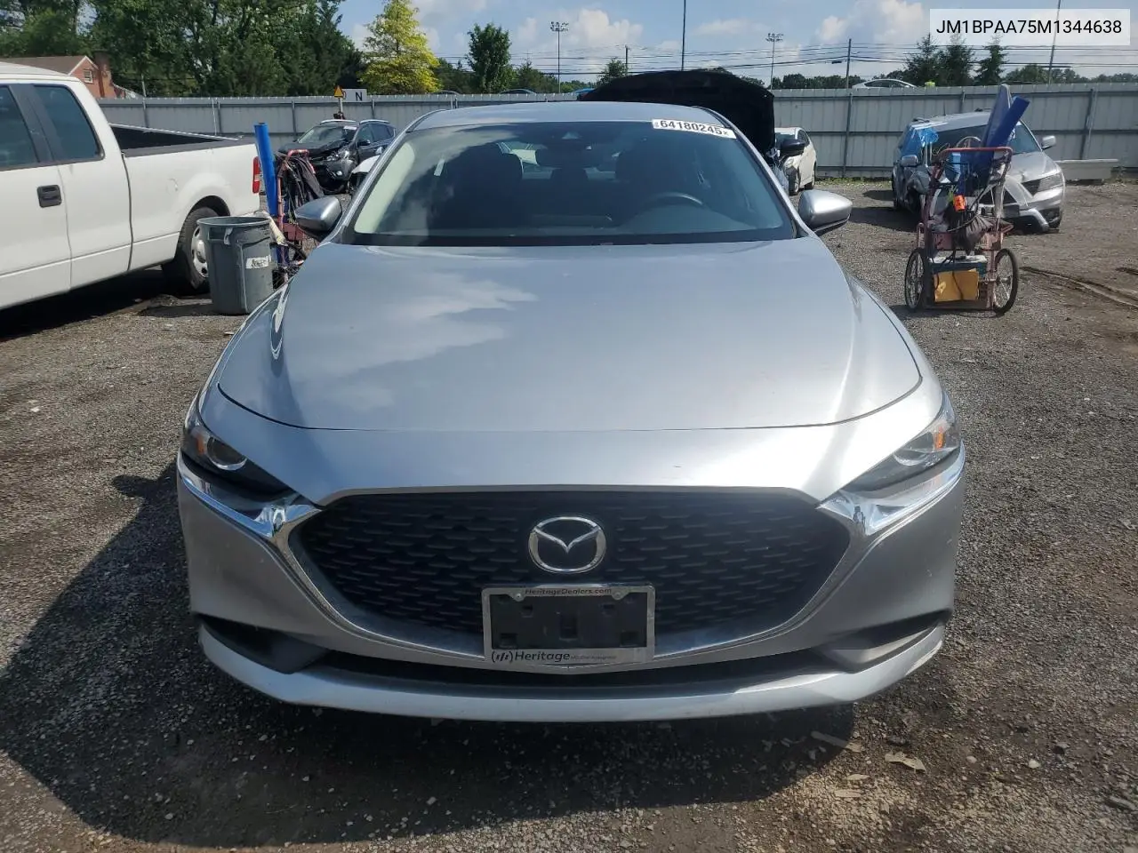 2021 Mazda 3 VIN: JM1BPAA75M1344638 Lot: 64180245