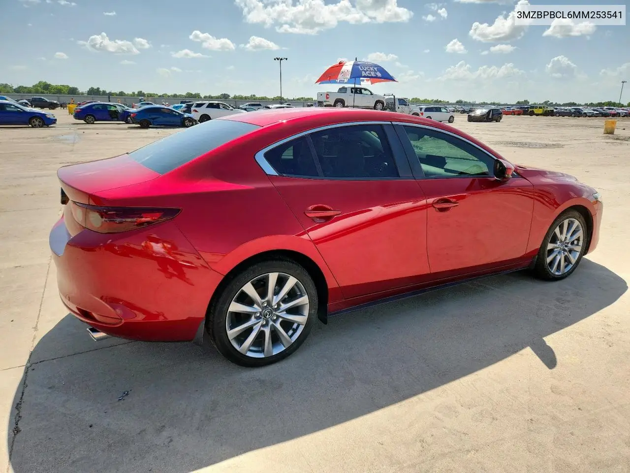 2021 Mazda 3 Preferred VIN: 3MZBPBCL6MM253541 Lot: 64445235