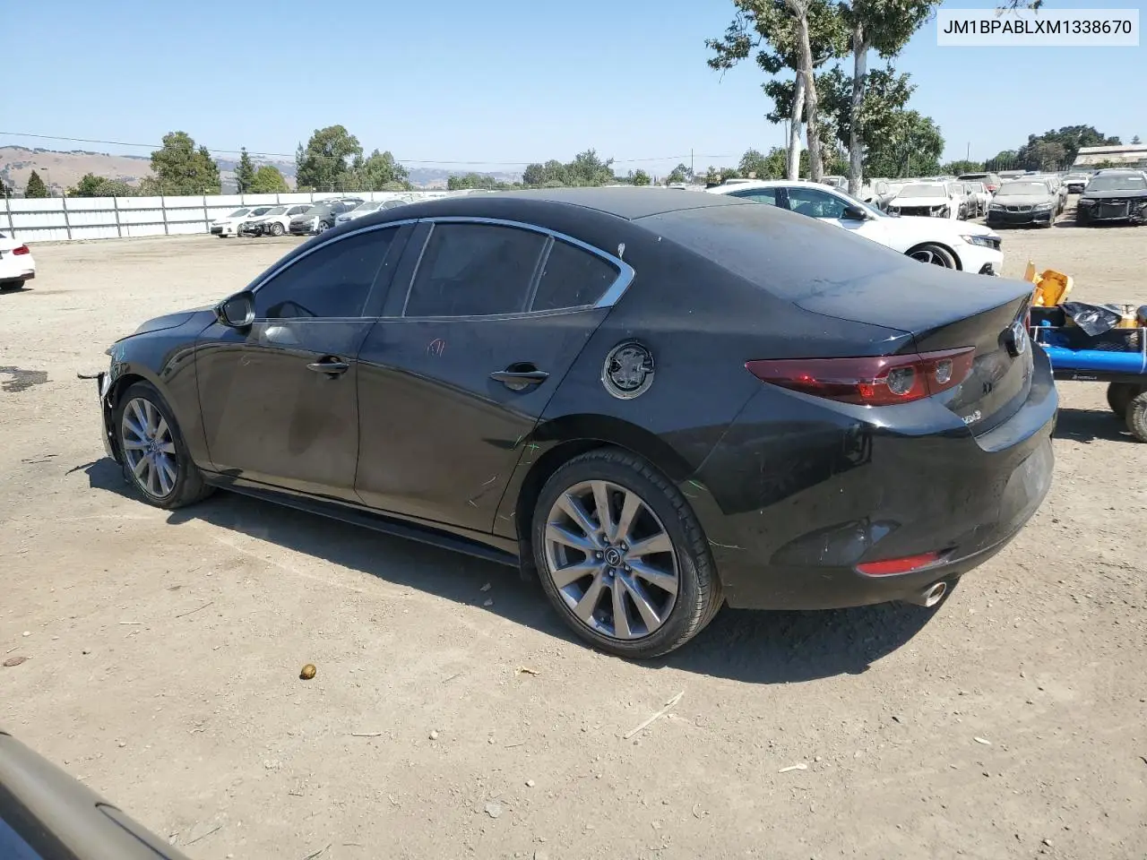 2021 Mazda 3 Select VIN: JM1BPABLXM1338670 Lot: 64508205