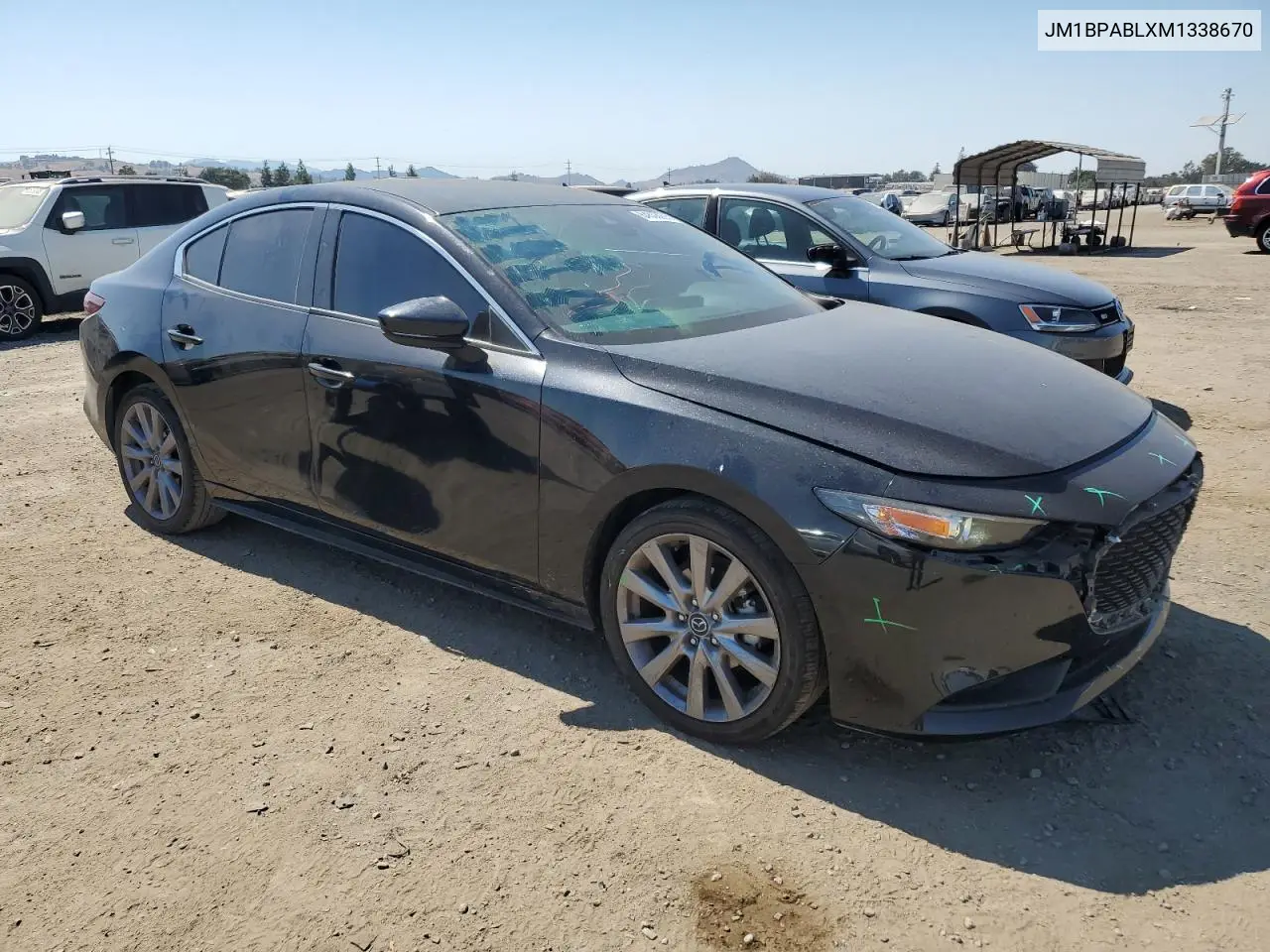 2021 Mazda 3 Select VIN: JM1BPABLXM1338670 Lot: 64508205