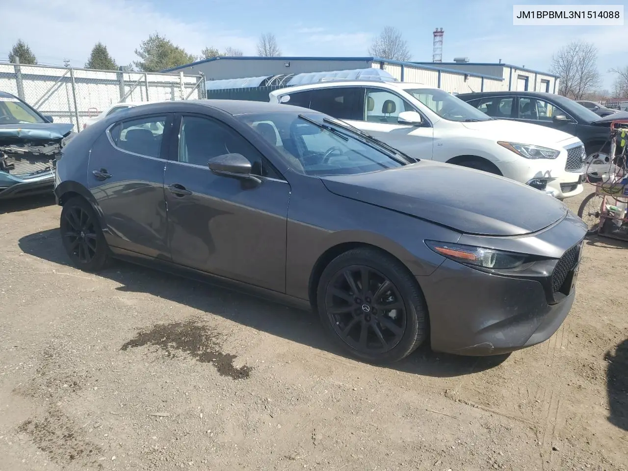 2022 Mazda 3 Premium VIN: JM1BPBML3N1514088 Lot: 48657705