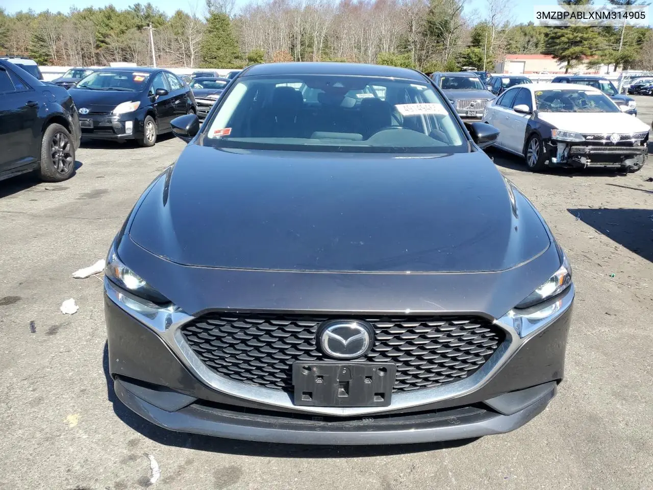 2022 Mazda 3 Select VIN: 3MZBPABLXNM314905 Lot: 49149465