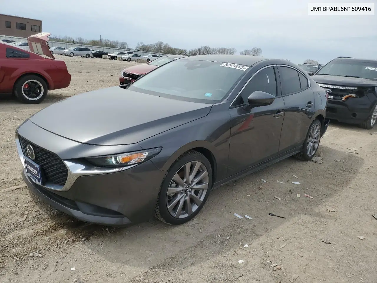 2022 Mazda 3 Select VIN: JM1BPABL6N1509416 Lot: 50944005