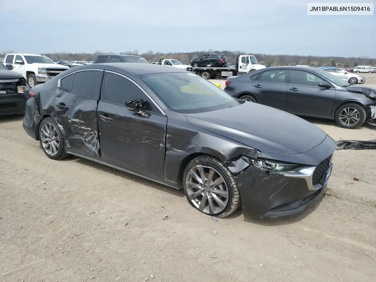 2022 Mazda 3 Select VIN: JM1BPABL6N1509416 Lot: 50944005