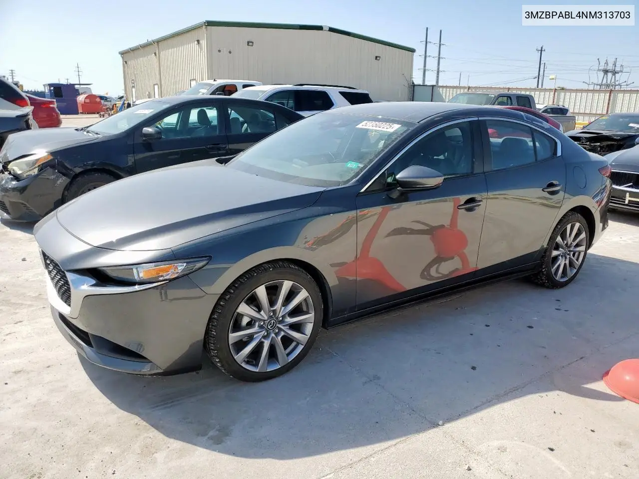 2022 Mazda 3 Select VIN: 3MZBPABL4NM313703 Lot: 52350225