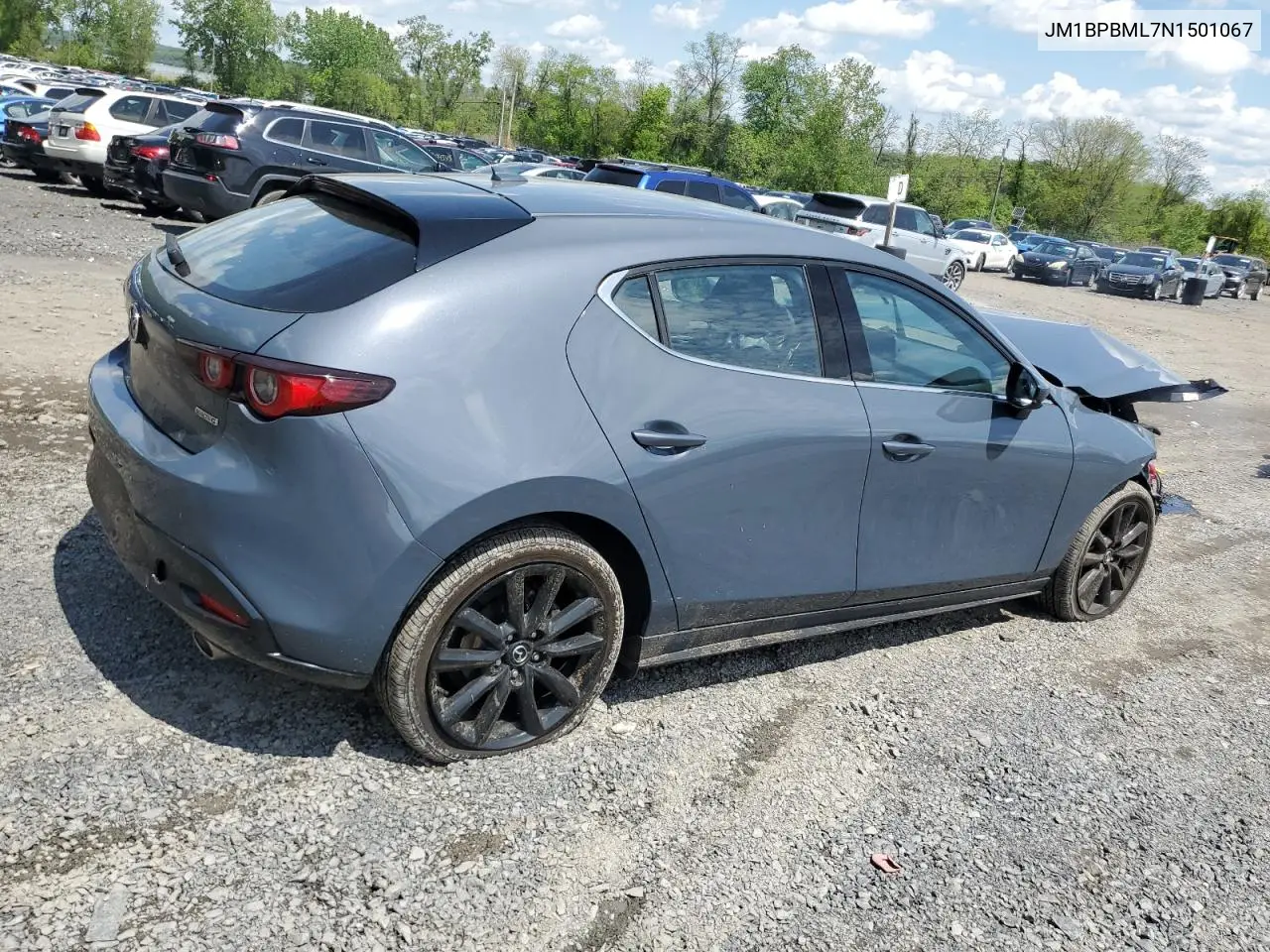 2022 Mazda 3 Premium VIN: JM1BPBML7N1501067 Lot: 56142035