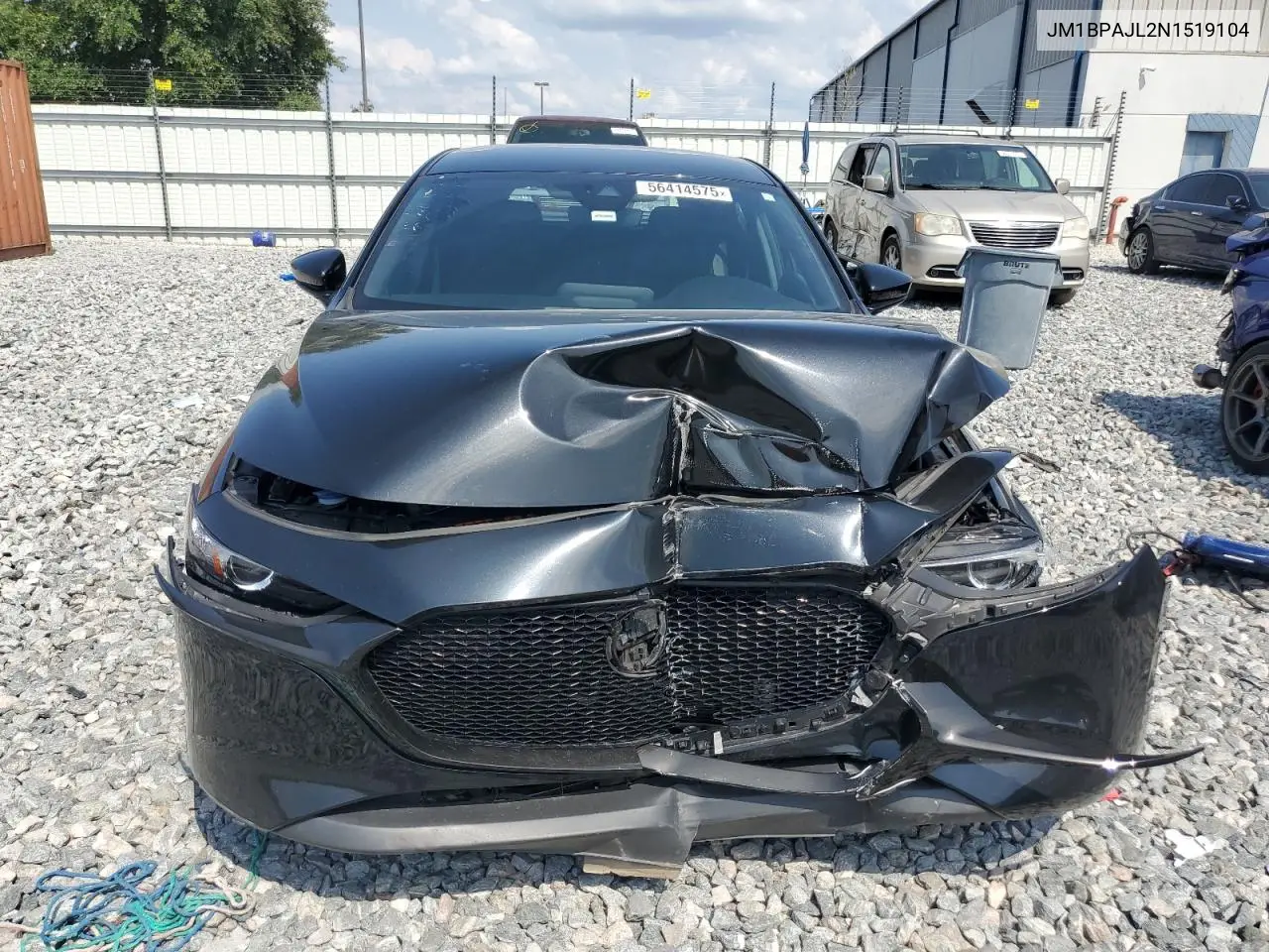 2022 Mazda 3 VIN: JM1BPAJL2N1519104 Lot: 56414575
