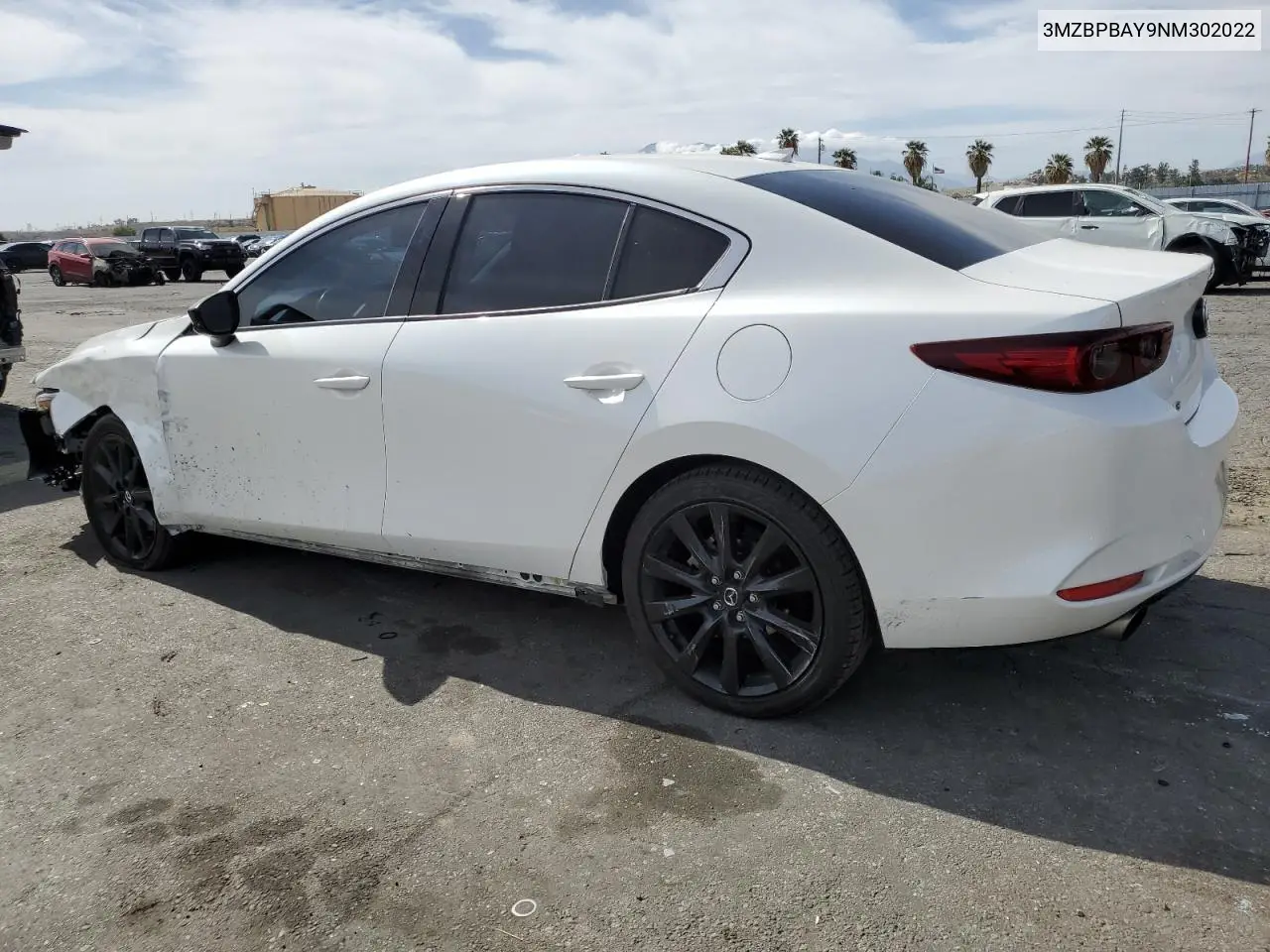 2022 Mazda 3 VIN: 3MZBPBAY9NM302022 Lot: 56648605