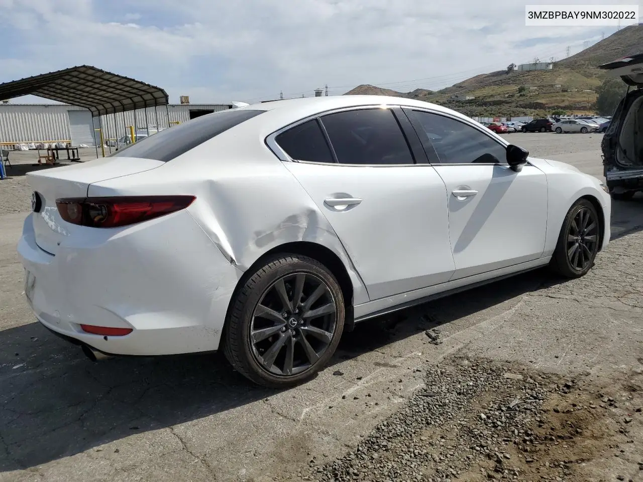 2022 Mazda 3 VIN: 3MZBPBAY9NM302022 Lot: 56648605