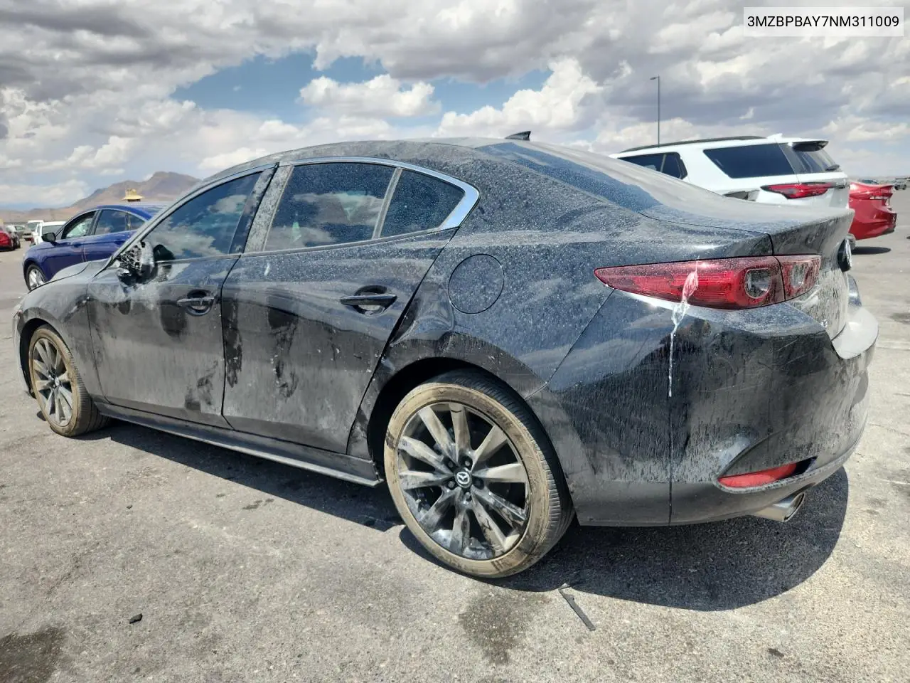 2022 Mazda 3 VIN: 3MZBPBAY7NM311009 Lot: 59160525