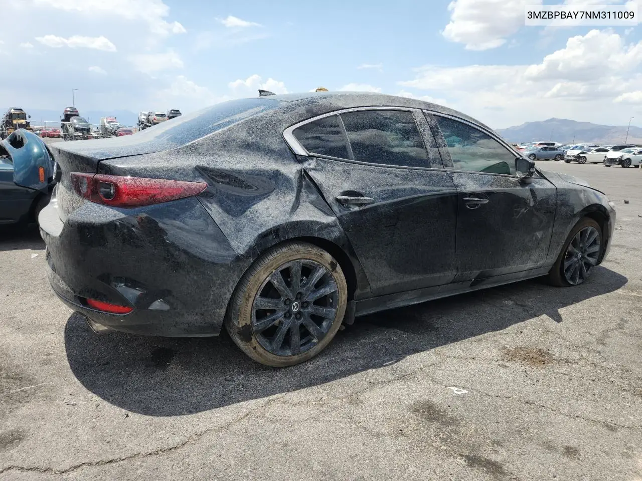 2022 Mazda 3 VIN: 3MZBPBAY7NM311009 Lot: 59160525