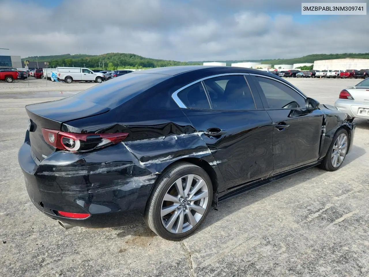 2022 Mazda 3 Select VIN: 3MZBPABL3NM309741 Lot: 61103655