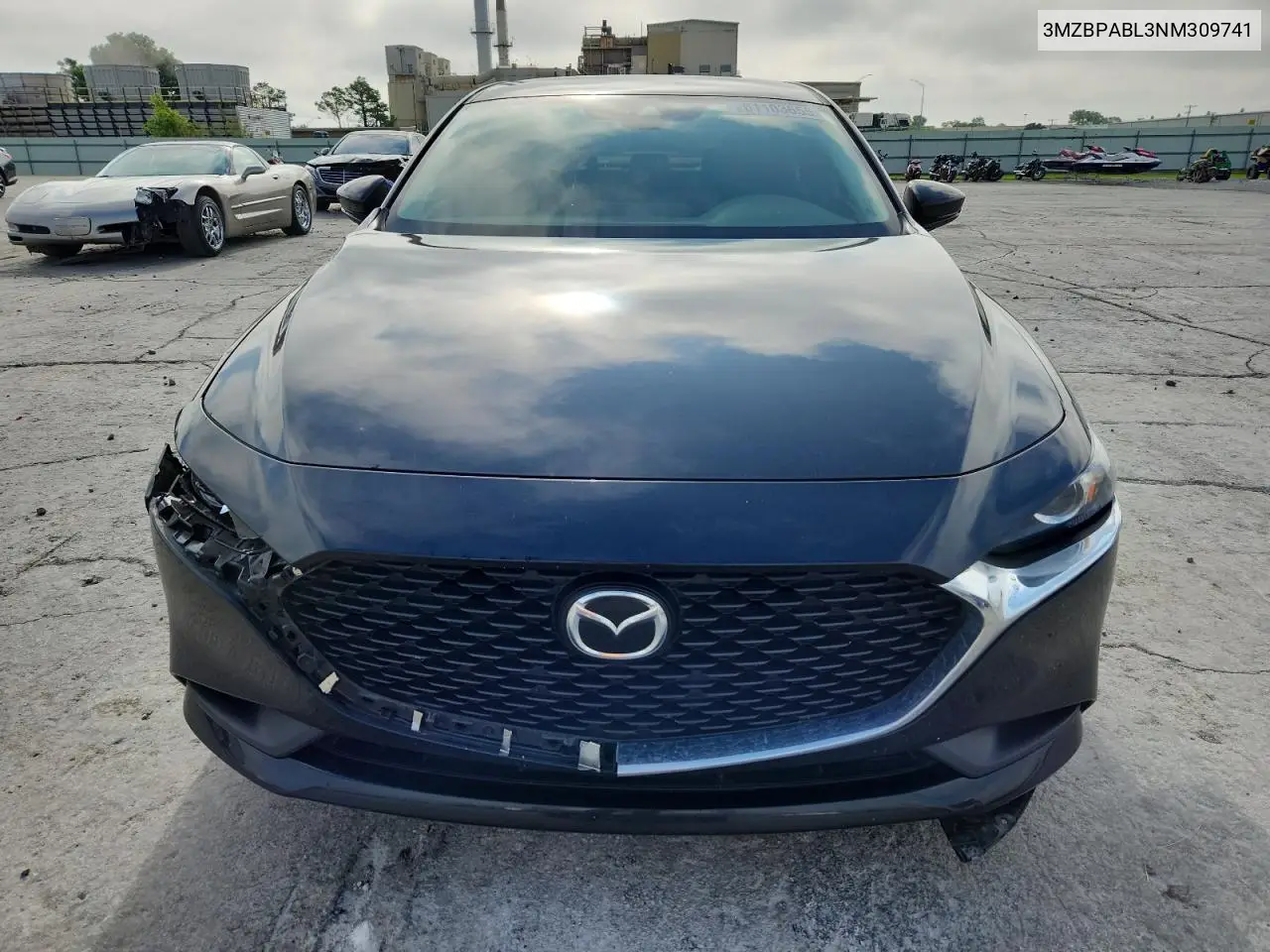 2022 Mazda 3 Select VIN: 3MZBPABL3NM309741 Lot: 61103655