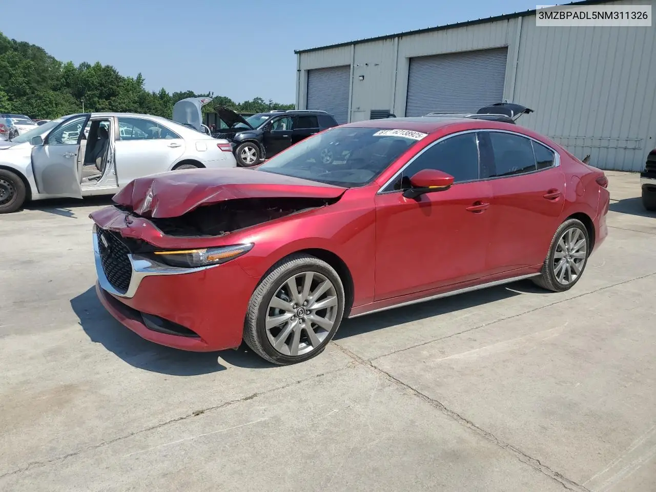 2022 Mazda 3 Premium VIN: 3MZBPADL5NM311326 Lot: 62138925