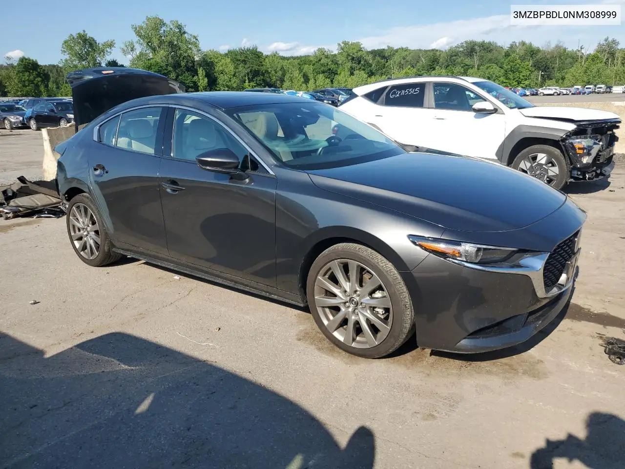 2022 Mazda 3 Premium VIN: 3MZBPBDL0NM308999 Lot: 62640635