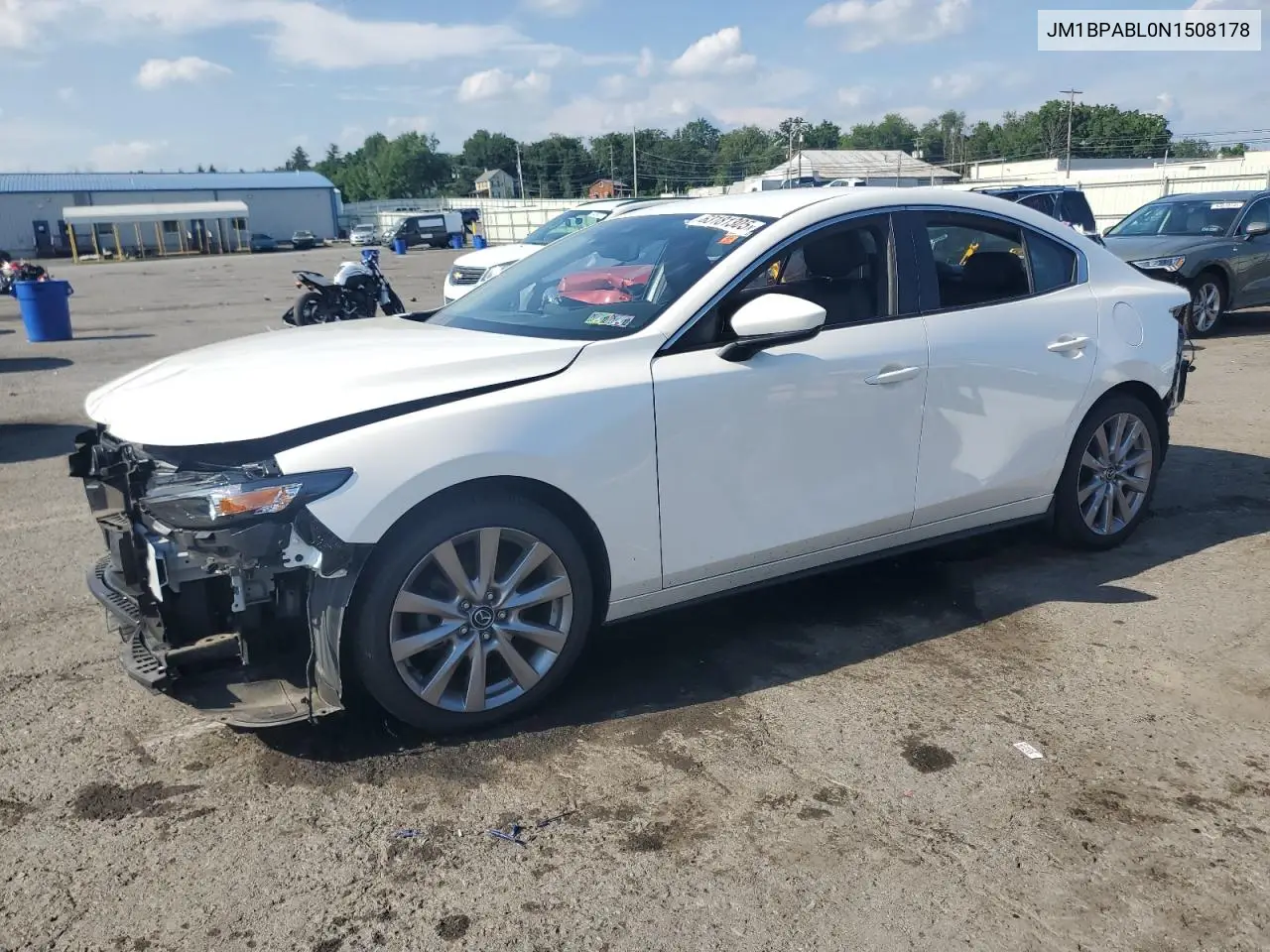 2022 Mazda 3 Select VIN: JM1BPABL0N1508178 Lot: 63181305