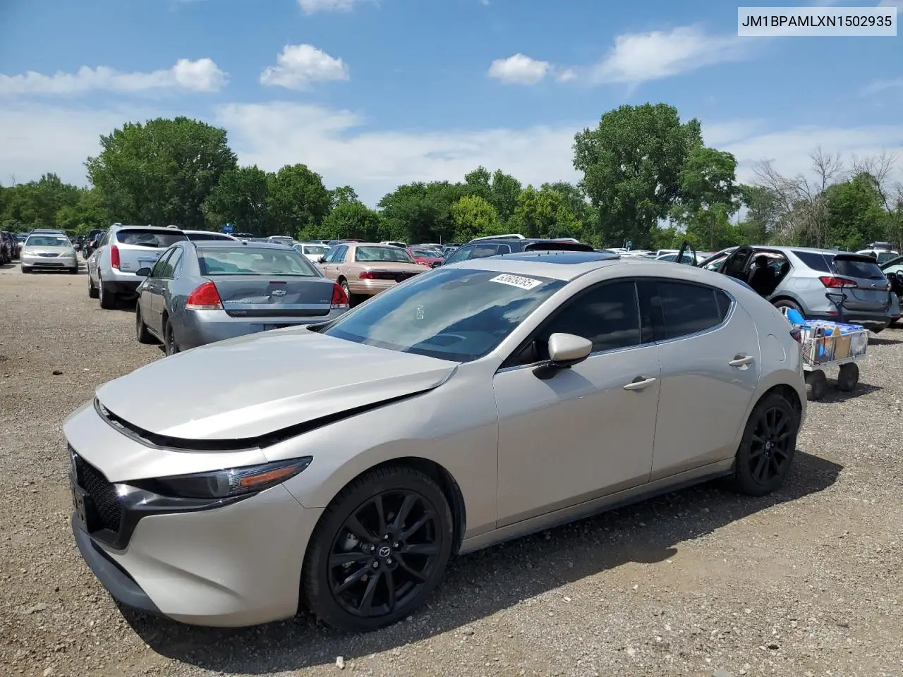 2022 Mazda 3 Premium VIN: JM1BPAMLXN1502935 Lot: 63609285