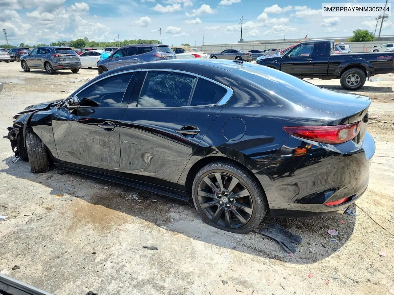 2022 Mazda 3 VIN: 3MZBPBAY9NM305244 Lot: 63661025