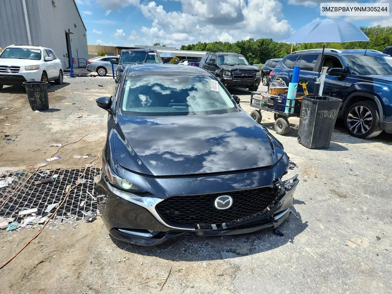 2022 Mazda 3 VIN: 3MZBPBAY9NM305244 Lot: 63661025
