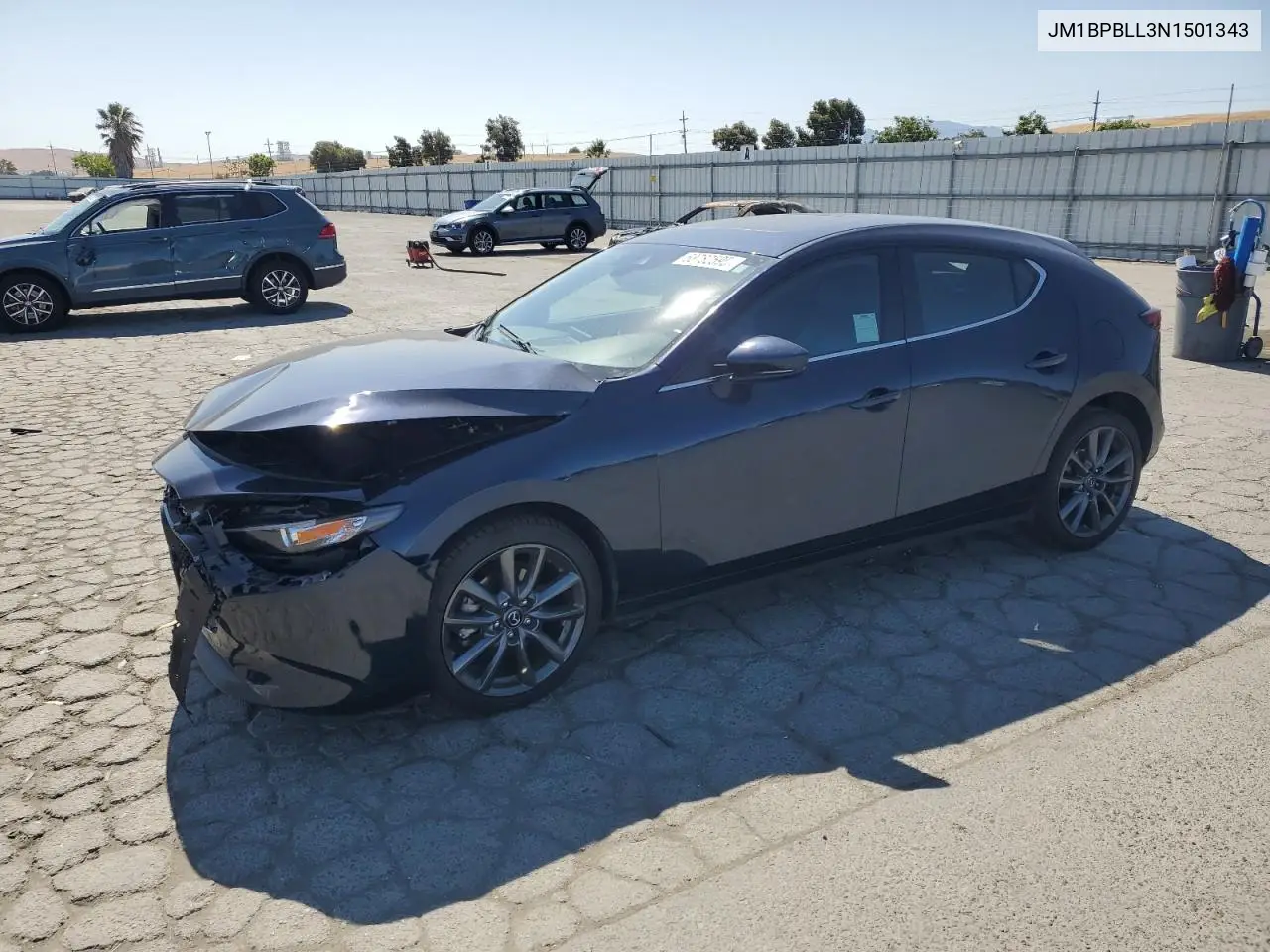 2022 Mazda 3 Preferred VIN: JM1BPBLL3N1501343 Lot: 63782595