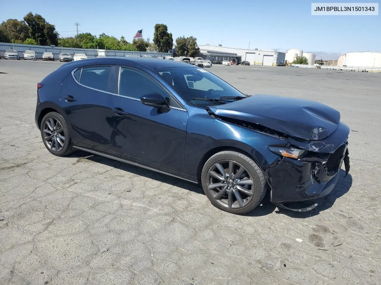 2022 Mazda 3 Preferred VIN: JM1BPBLL3N1501343 Lot: 63782595