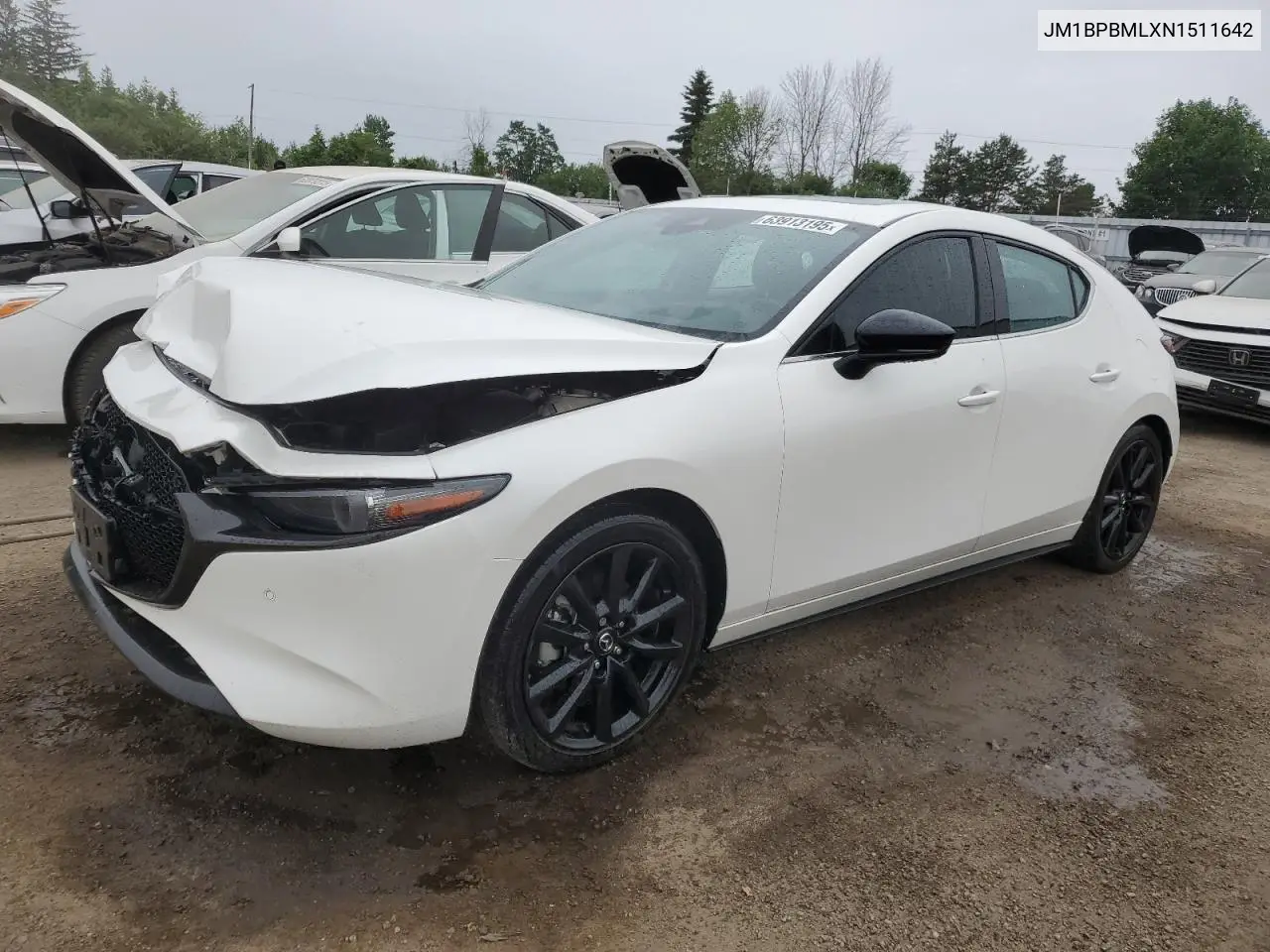 2022 Mazda 3 Premium VIN: JM1BPBMLXN1511642 Lot: 63913195