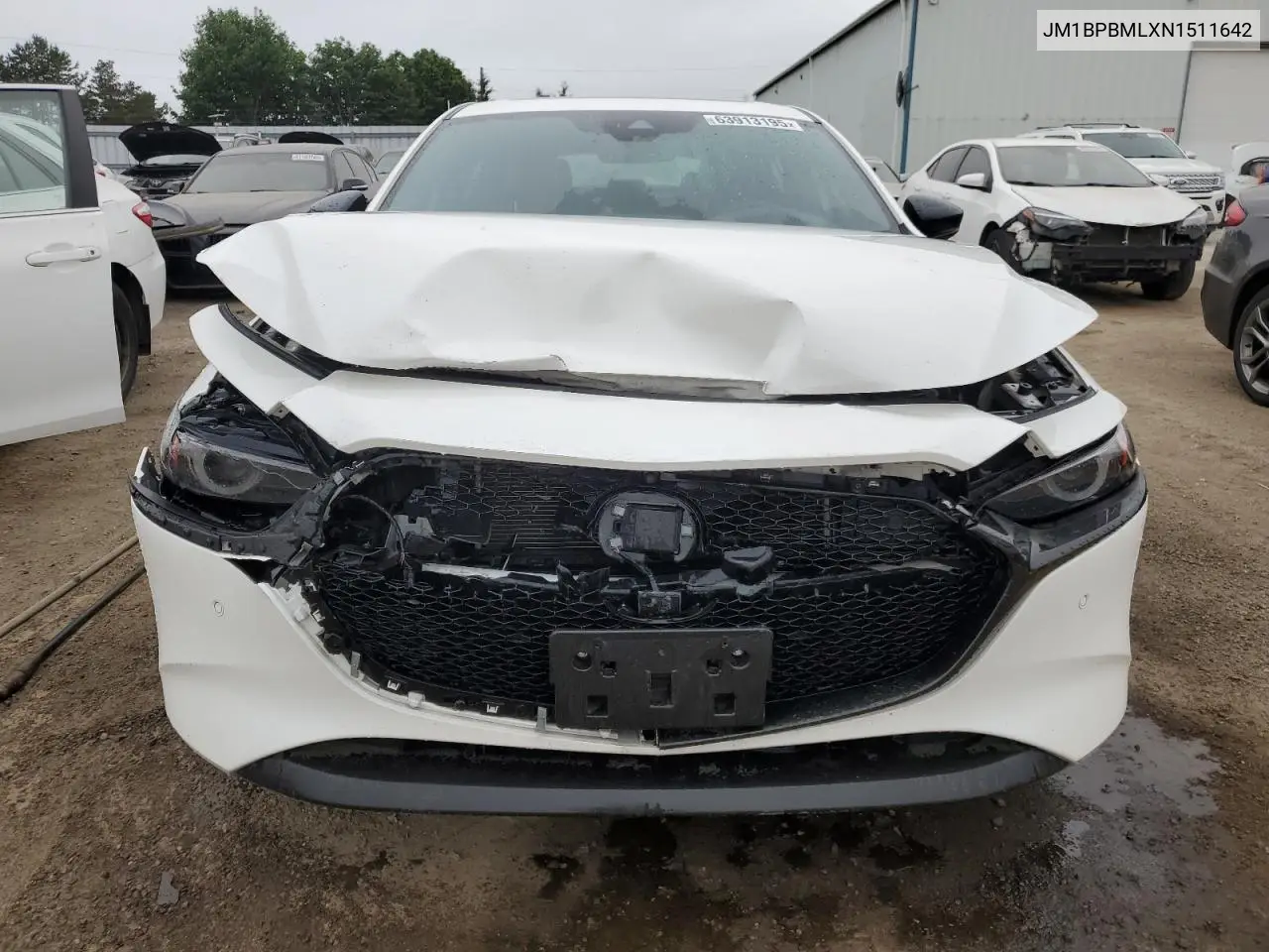 2022 Mazda 3 Premium VIN: JM1BPBMLXN1511642 Lot: 63913195