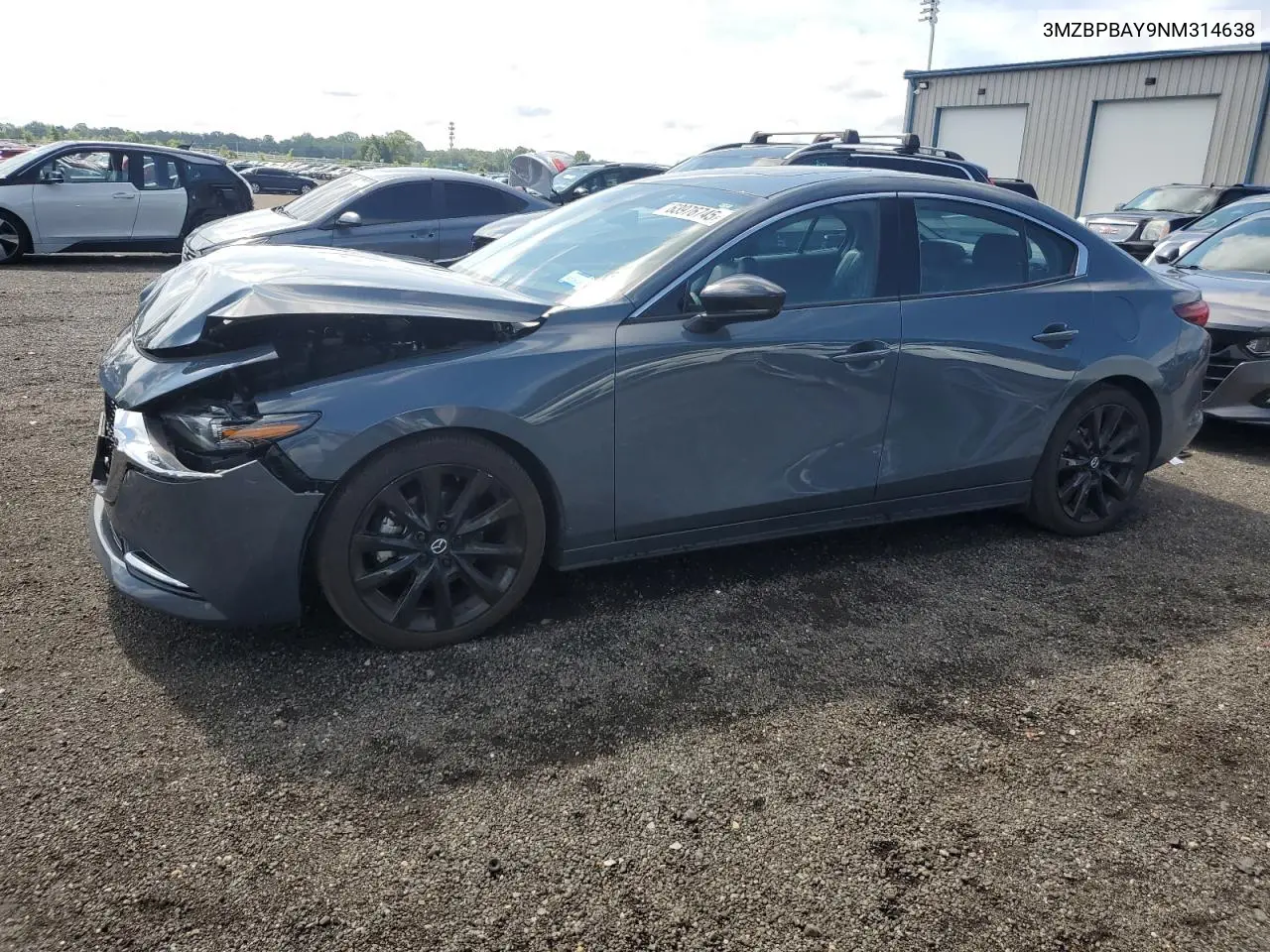 2022 Mazda 3 VIN: 3MZBPBAY9NM314638 Lot: 63976745