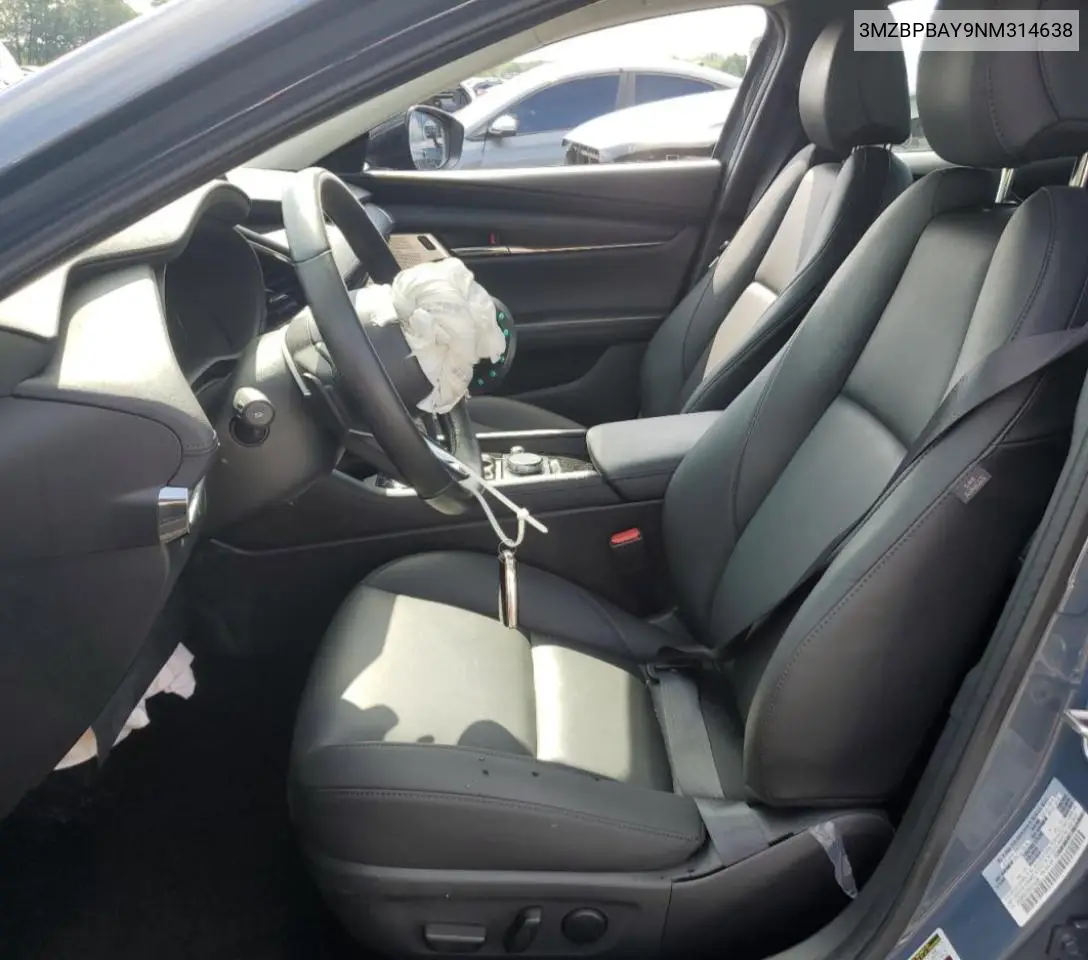 2022 Mazda 3 VIN: 3MZBPBAY9NM314638 Lot: 63976745