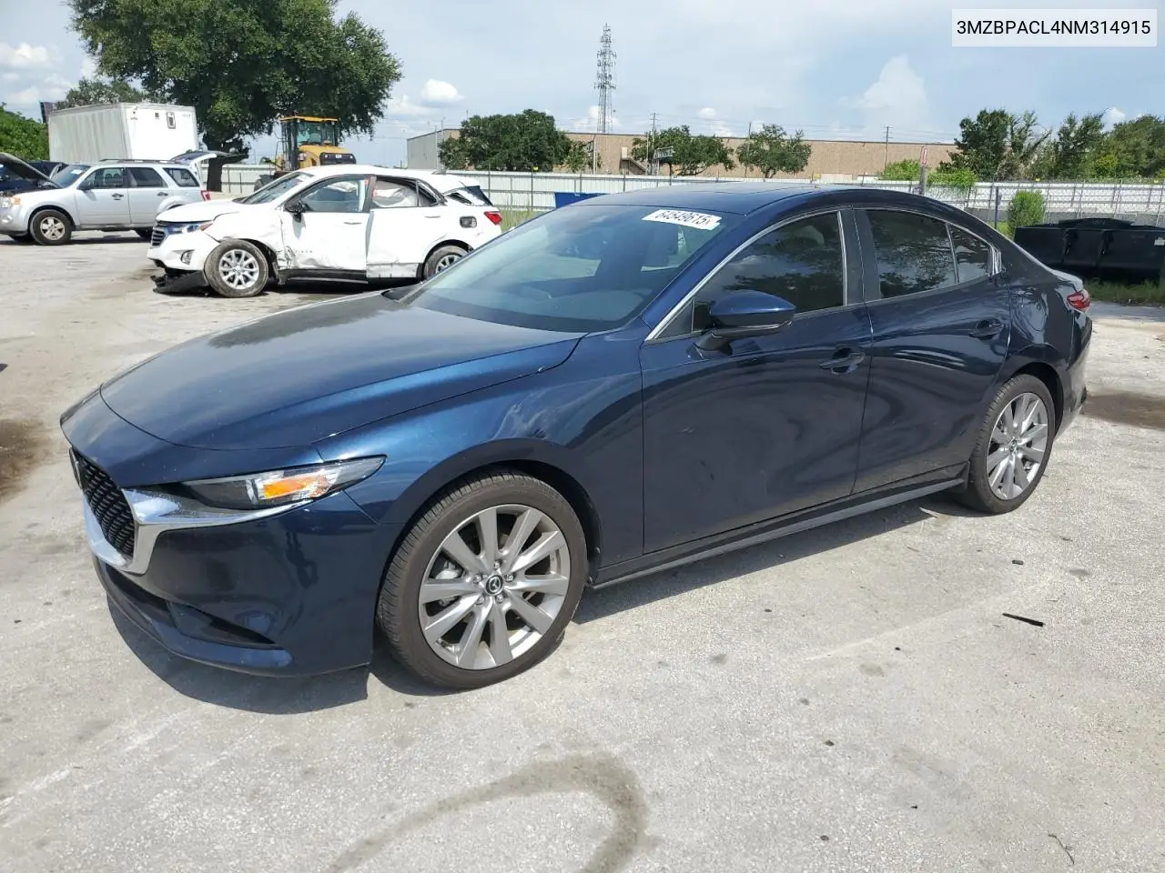 2022 Mazda 3 Preferred VIN: 3MZBPACL4NM314915 Lot: 64549615
