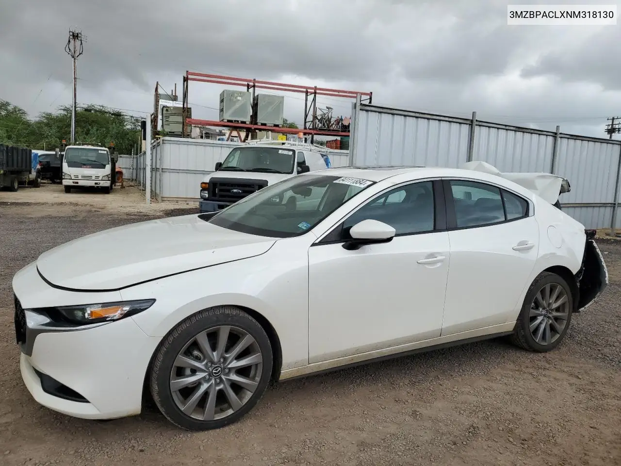 2022 Mazda 3 Preferred VIN: 3MZBPACLXNM318130 Lot: 84111884