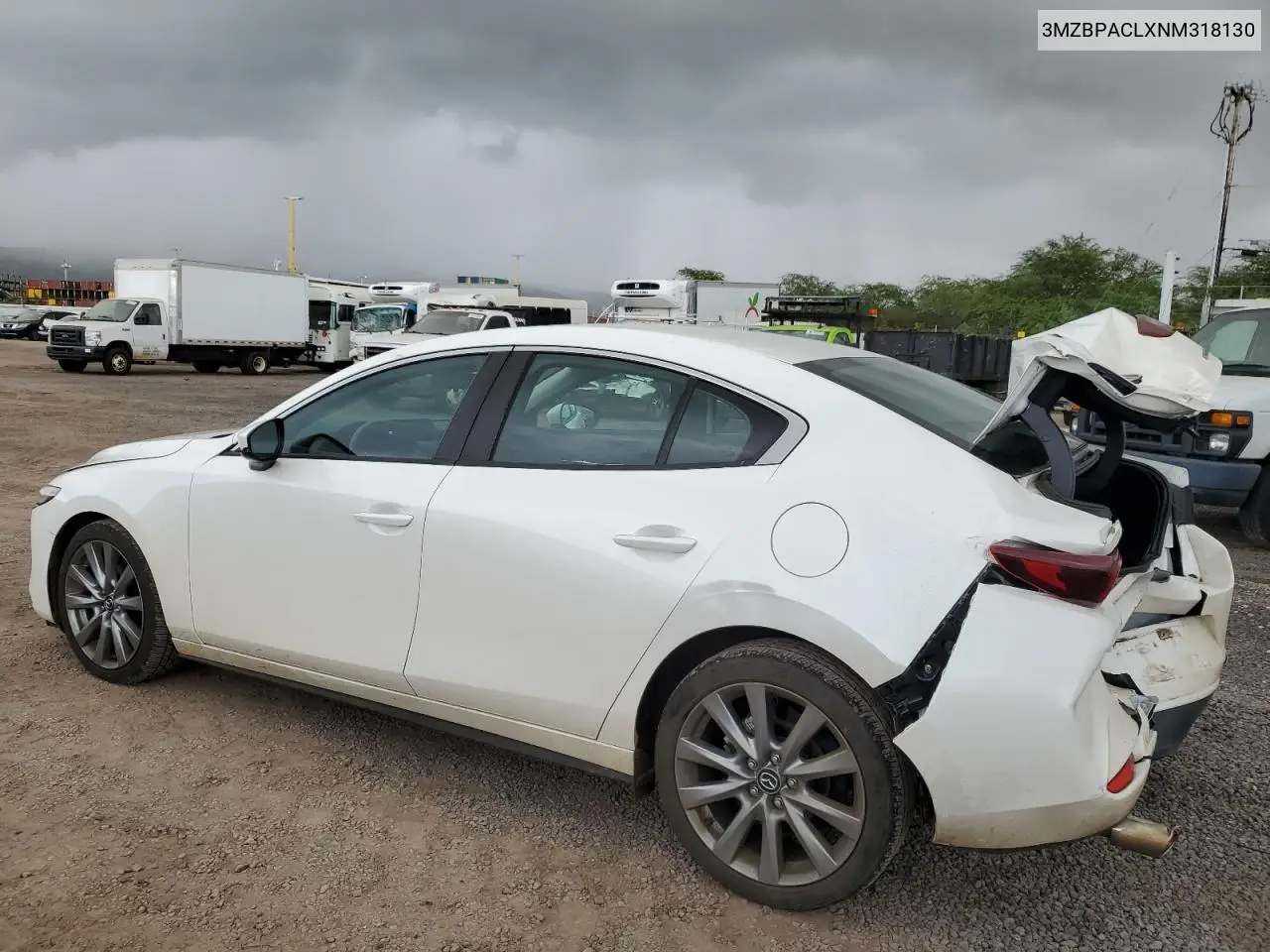 2022 Mazda 3 Preferred VIN: 3MZBPACLXNM318130 Lot: 84111884