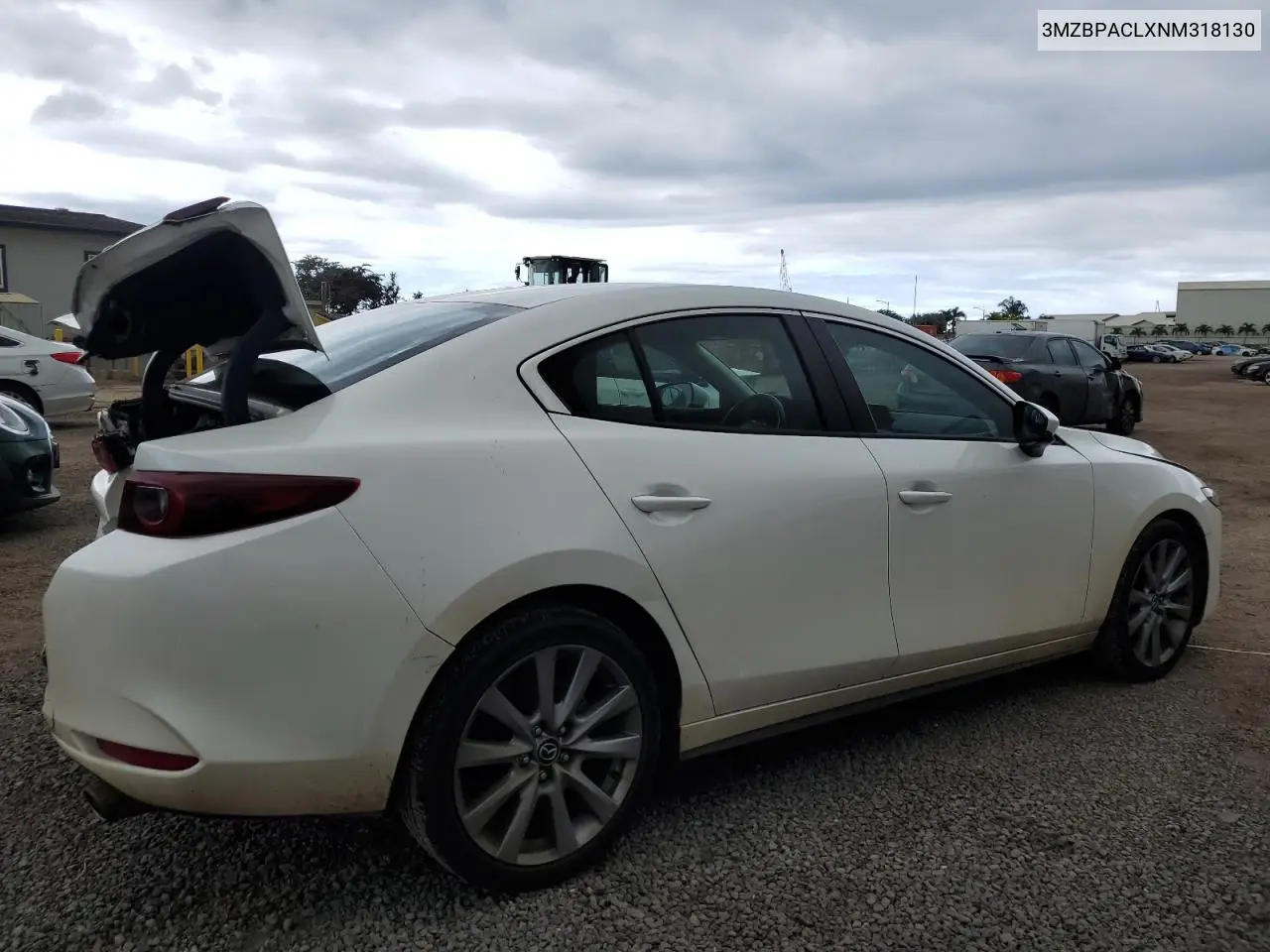 2022 Mazda 3 Preferred VIN: 3MZBPACLXNM318130 Lot: 84111884