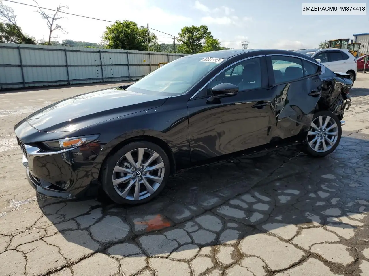 2023 Mazda 3 Preferred VIN: 3MZBPACM0PM374413 Lot: 63022915