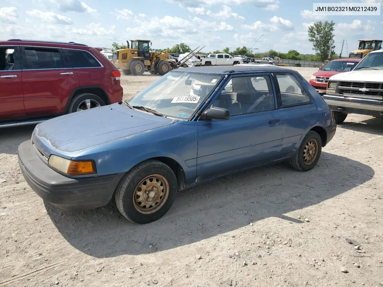 1991 Mazda 323 Base VIN: JM1BG2321M0212439 Lot: 56119505