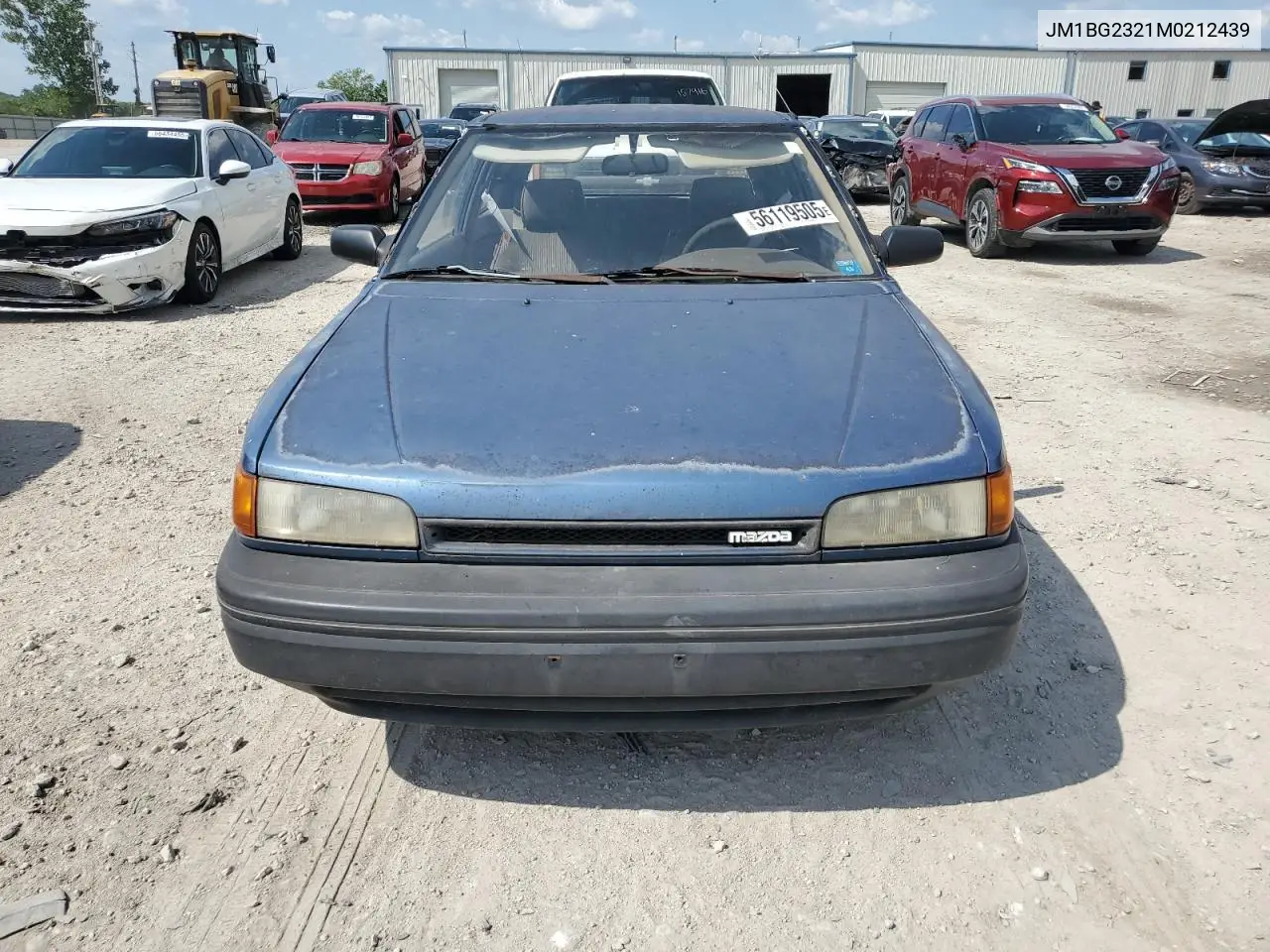 1991 Mazda 323 Base VIN: JM1BG2321M0212439 Lot: 56119505