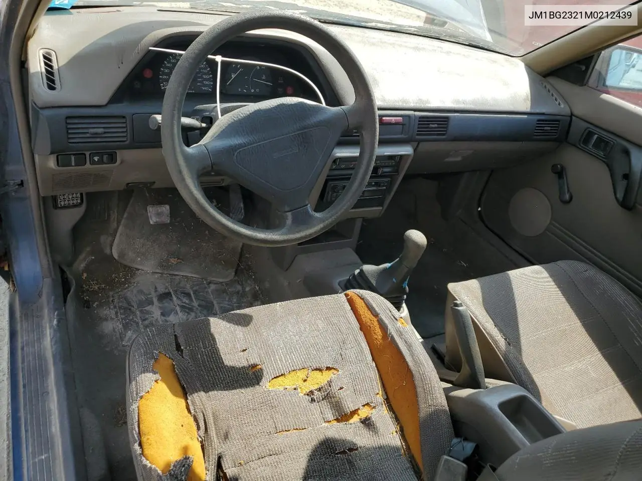 1991 Mazda 323 Base VIN: JM1BG2321M0212439 Lot: 56119505