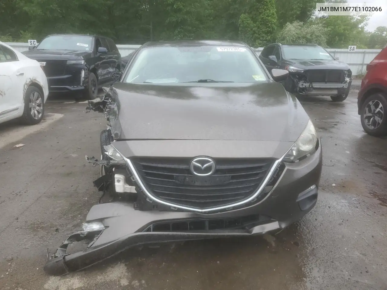 2014 Mazda 3 Grand Touring VIN: JM1BM1M77E1102066 Lot: 57972385