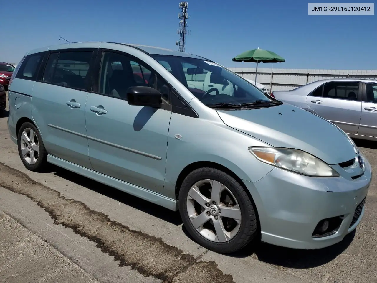 2006 Mazda 5 VIN: JM1CR29L160120412 Lot: 63710355