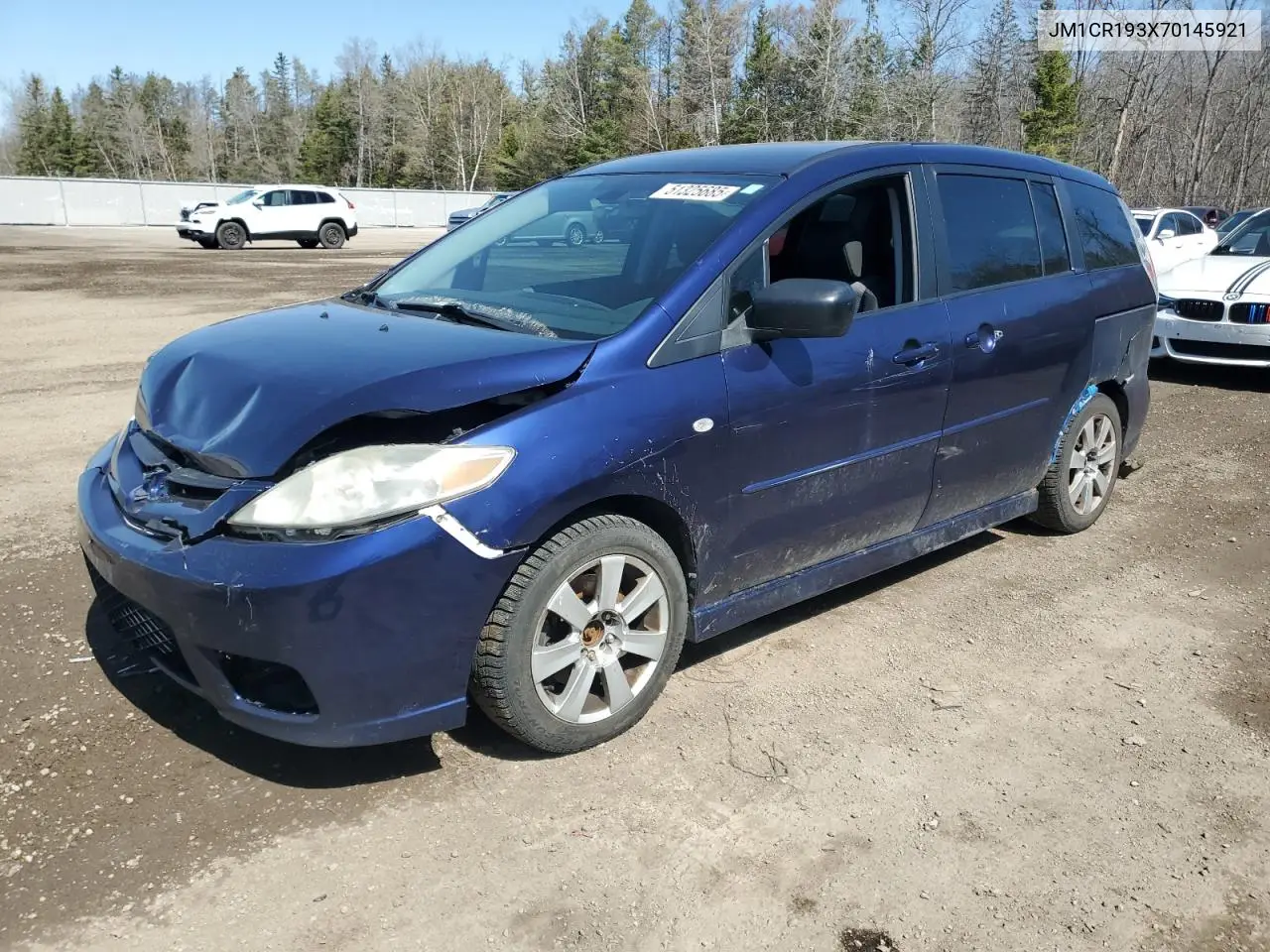 2007 Mazda 5 VIN: JM1CR193X70145921 Lot: 51325685