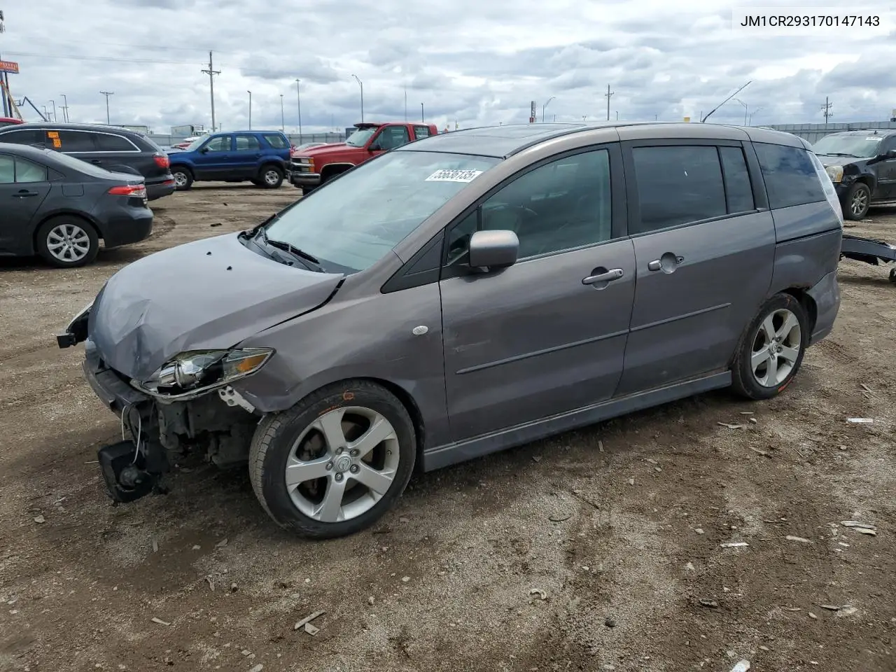 2007 Mazda 5 VIN: JM1CR293170147143 Lot: 55636135
