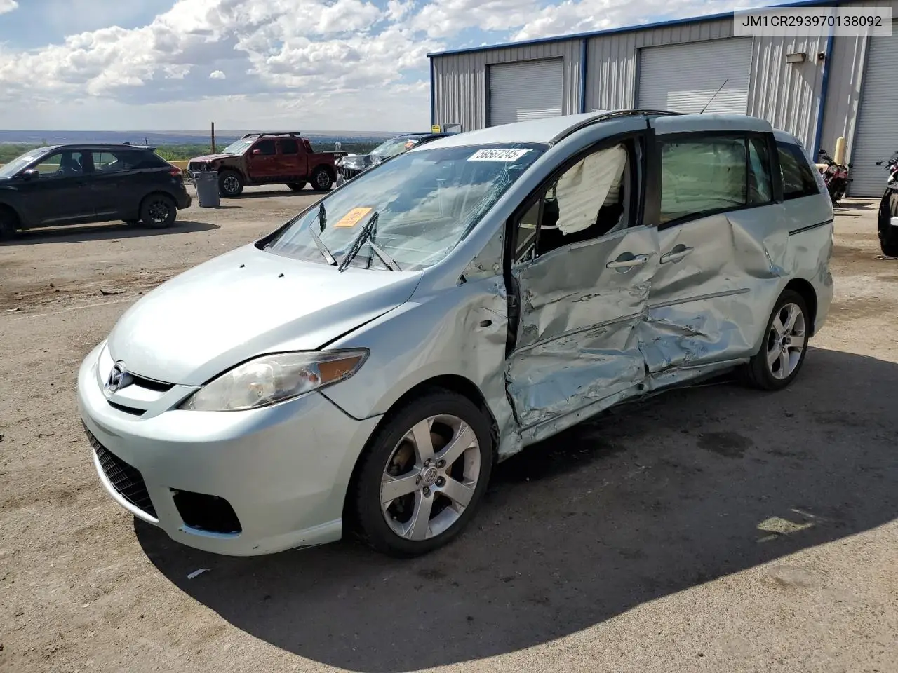 2007 Mazda 5 VIN: JM1CR293970138092 Lot: 59567245