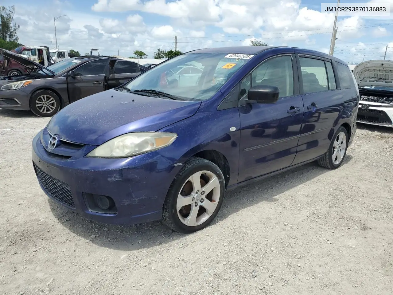 2007 Mazda 5 VIN: JM1CR293870136883 Lot: 63948565