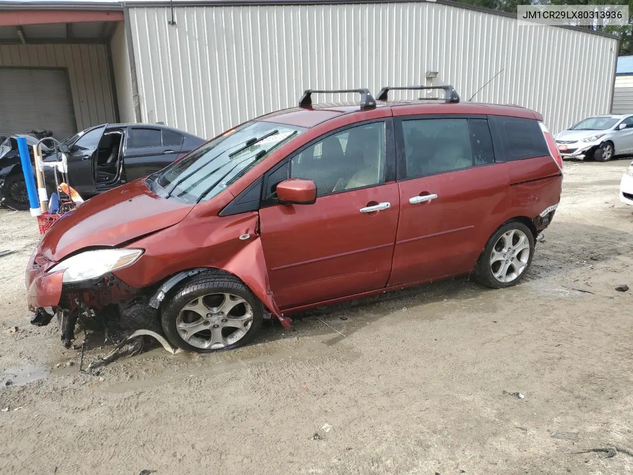 2008 Mazda 5 VIN: JM1CR29LX80313936 Lot: 51458235