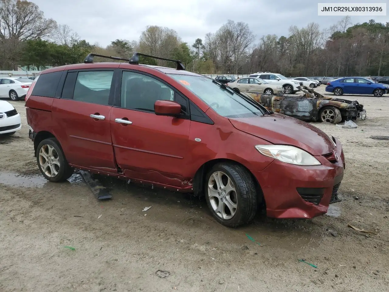 2008 Mazda 5 VIN: JM1CR29LX80313936 Lot: 51458235