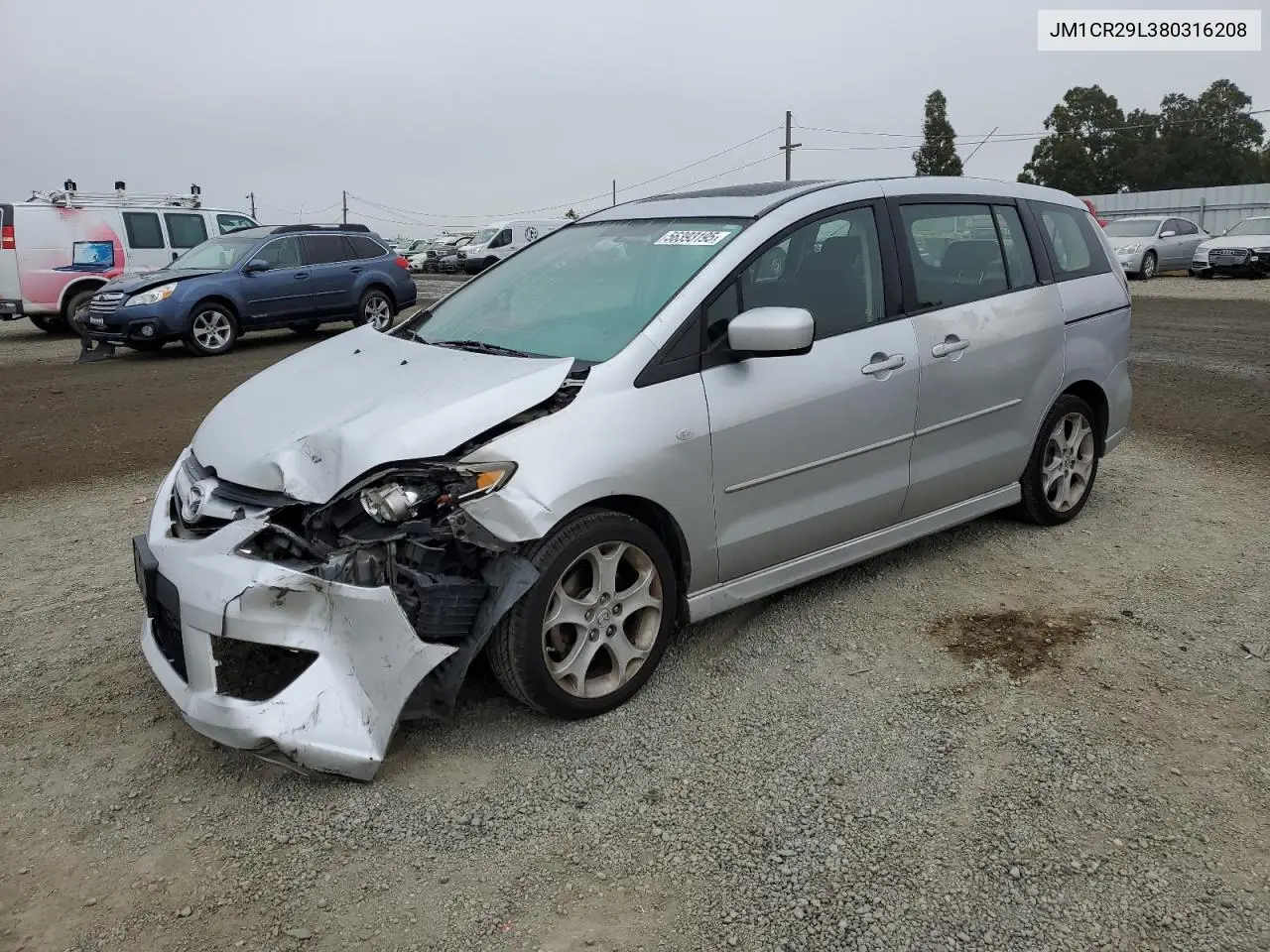 2008 Mazda 5 VIN: JM1CR29L380316208 Lot: 56393195